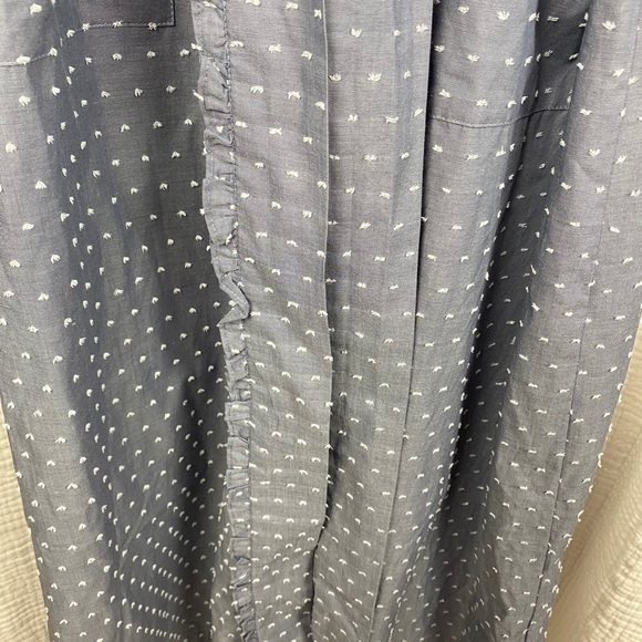 EILEEN WEST GRAY SWISS DOT ROBE - Picture 4 of 10